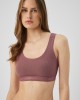 Cozy Rib TENCEL Modal Γυναικείο Τοπ με εξωτερικό λάστιχο σε μωβ χρώμα Cozy Rib TENCEL Modal Γυναικείο Τοπ με εξωτερικό λάστιχο σε μωβ χρώμα