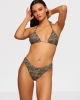 Τρίγωνο animal print bikini set με σλιπ με ψηλό μεσο σλιπ λεοπάρ Τρίγωνο animal print bikini set με σλιπ με ψηλό μεσο σλιπ λεοπάρ