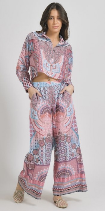 Ble Resort Collection Μακρυμάνικο Γυναικείο Λινό Πουκάμισο