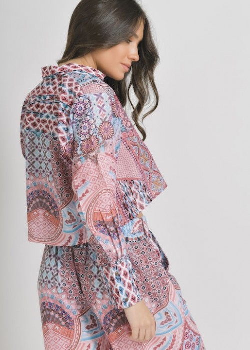 Ble Resort Collection Μακρυμάνικο Γυναικείο Λινό Πουκάμισο