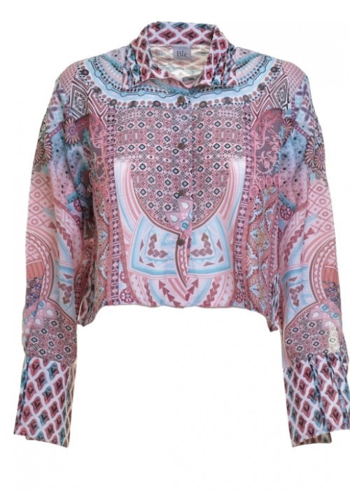 Ble Resort Collection Μακρυμάνικο Γυναικείο Λινό Πουκάμισο