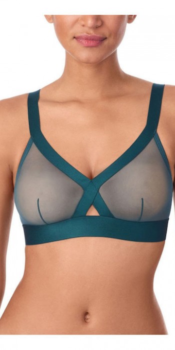 Διαφανές τρίγωνο σουτιέν DKNY  πράσινο σκούρο DK4084