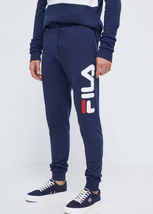 μπλε φόρμα με logo fila και φερμουάρ