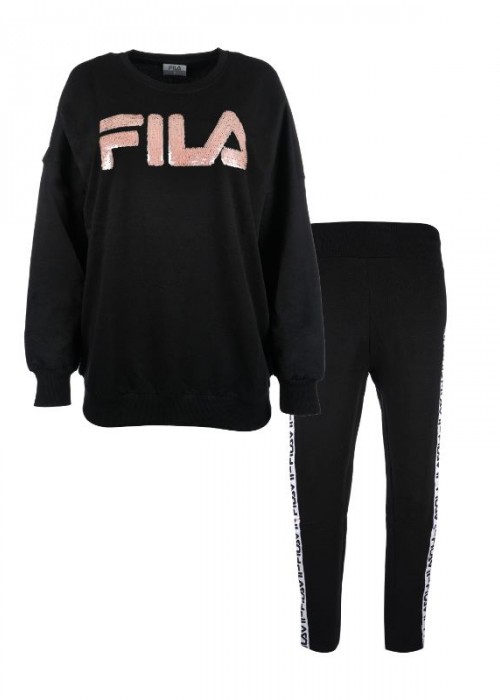 Fila φόρμα με πούλιες μαύρο