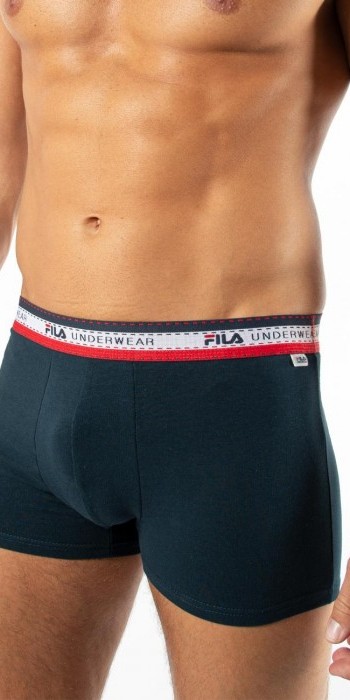 fila boxer με τρίχρωμο λάστιχο navy μπλε fila boxer με τρίχρωμο λάστιχο navy μπλε