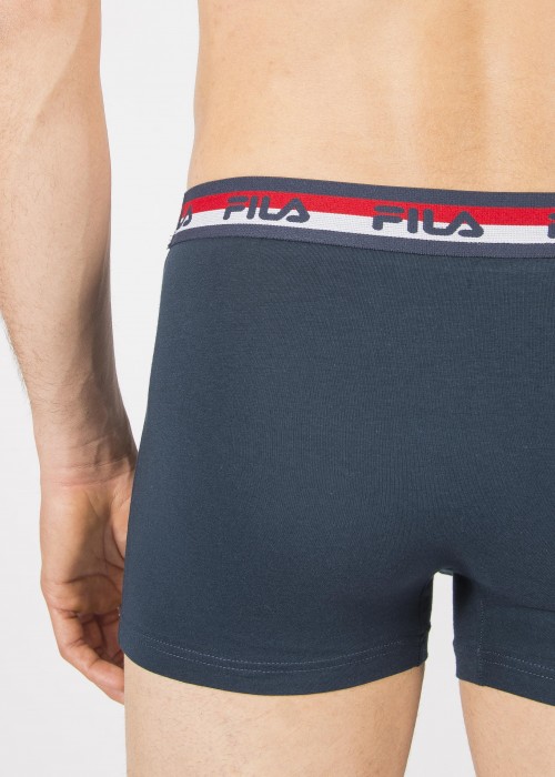 Ανδρικό μποξεράκι Fila με logo μπλε navy