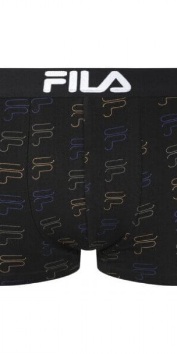 Ανδρικό fila boxer μαύρο με logo F 