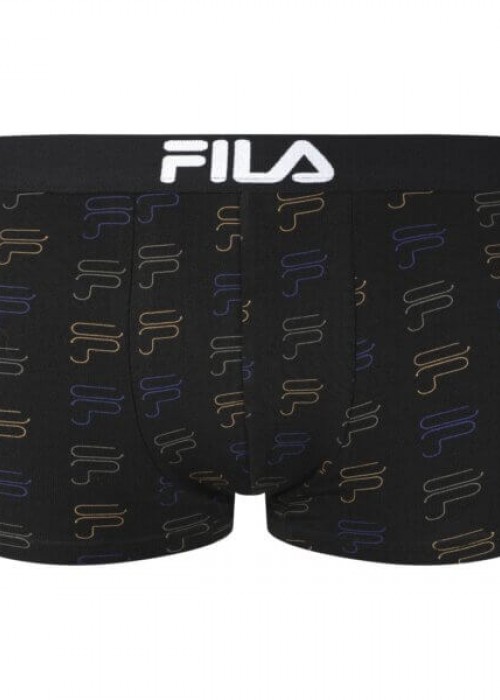 Ανδρικό fila boxer μαύρο με logo F 