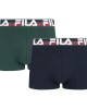 fila boxer δυάδα 2pack πράσινο-μπλε