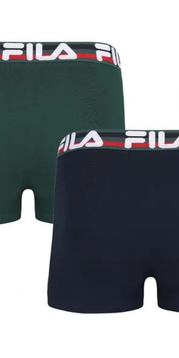fila boxer δυάδα 2pack πράσινο-μπλε