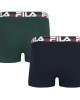 fila boxer δυάδα 2pack πράσινο-μπλε