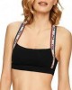 fila bra black με χιαστί πλάτη με glitter