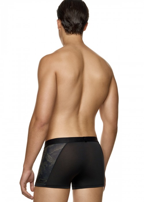 Med χακί printed boxer Giorgio