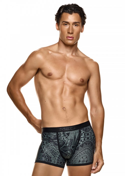 Med Maori boxer μαύρο με πράσινο