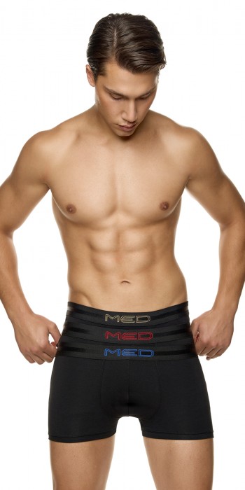 Med 3pack Μαύρα boxer 