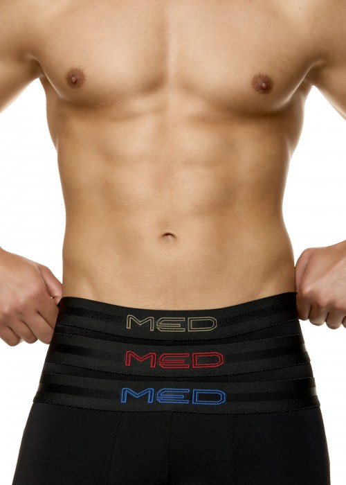 Med 3pack Μαύρα boxer 
