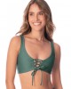 Maaji Eucalyptus Green Allure Τρίγωνο μπούστο με ψηλόμεσο γεμάτο σλιπ διπλής όψεως μπικίνι σετ