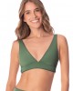 Maaji Eucalyptus Green Allure Τρίγωνο μπούστο με ψηλόμεσο γεμάτο σλιπ διπλής όψεως μπικίνι σετ