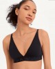 Seamless Litewear Rib Bralette ΜΑΥΡΟ