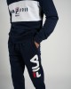 μπλε φόρμα με logo fila και φερμουάρ