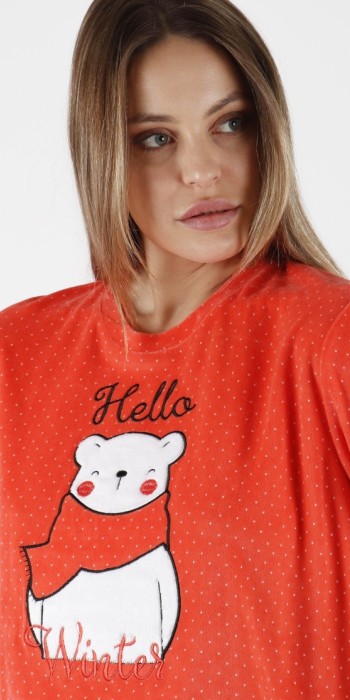 Pijama Hello Winter CORAL Pijama Hello Winter CORAL
