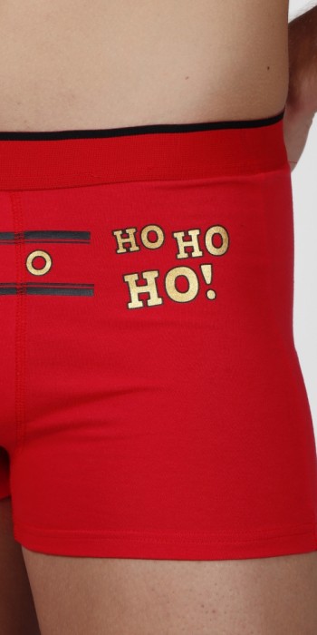 Ho ho Χριστουγεννιάτικο κόκκινο boxer