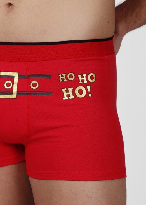 Ho ho Χριστουγεννιάτικο κόκκινο boxer