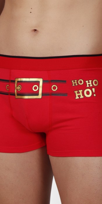 Ho ho Χριστουγεννιάτικο κόκκινο boxer