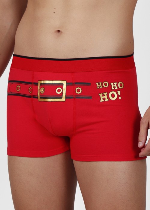 Ho ho Χριστουγεννιάτικο κόκκινο boxer