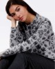 Admas λεπτή ζεστή πυτζάμα σε animal print γκρι χρώμα