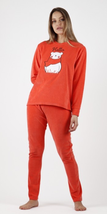 Pijama Hello Winter CORAL