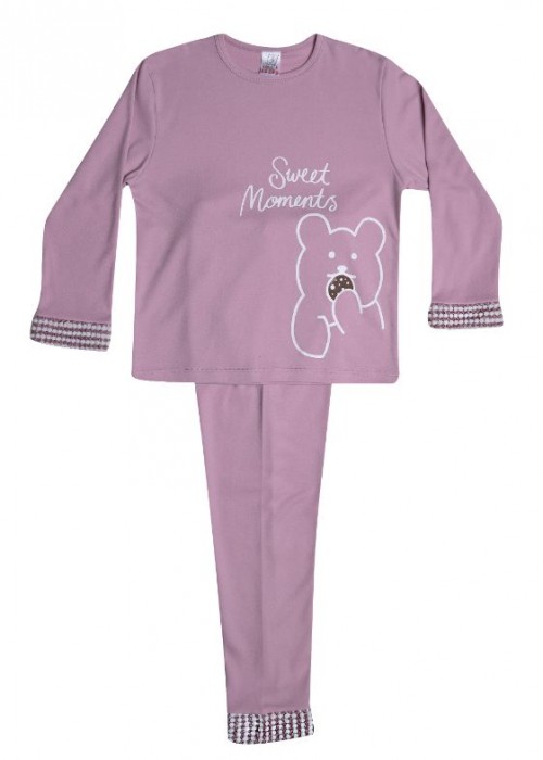 Sweet moments kids παιδική πυζάμα ροζ