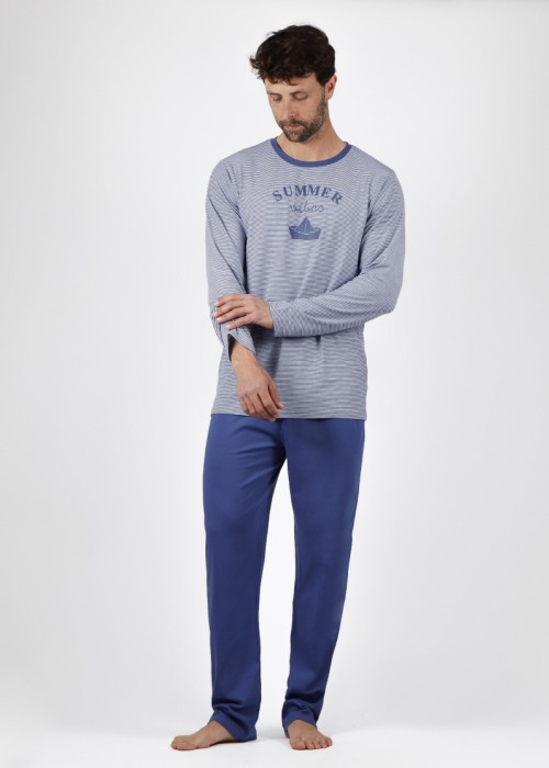 Men's Summer Vibes Ανδρική πυτζάμα μπλε