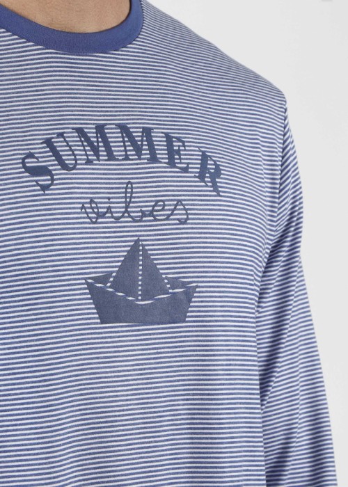 Men's Summer Vibes Ανδρική πυτζάμα μπλε