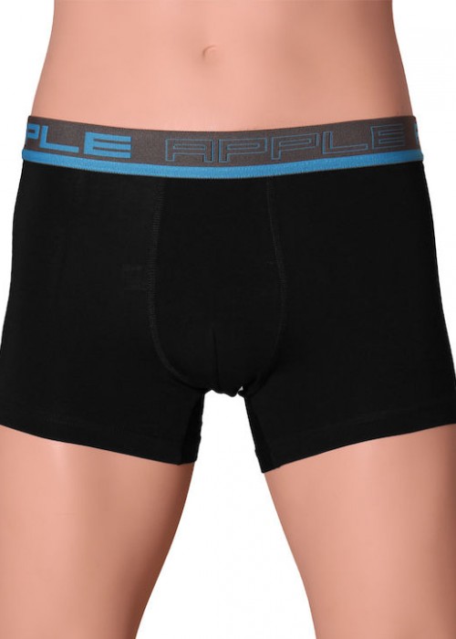  Apple boxer μαύρο με σιέλ