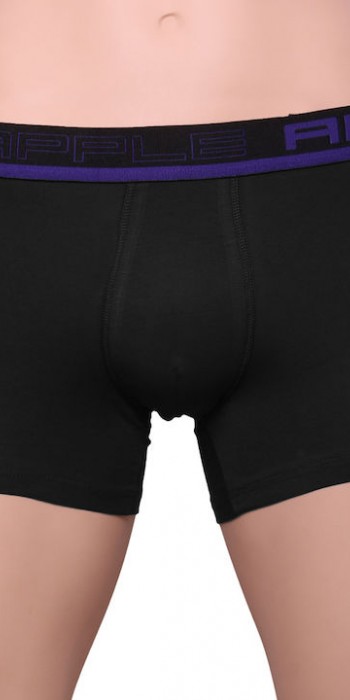 Apple boxer μαύρο με μωβ Apple boxer μαύρο με μωβ