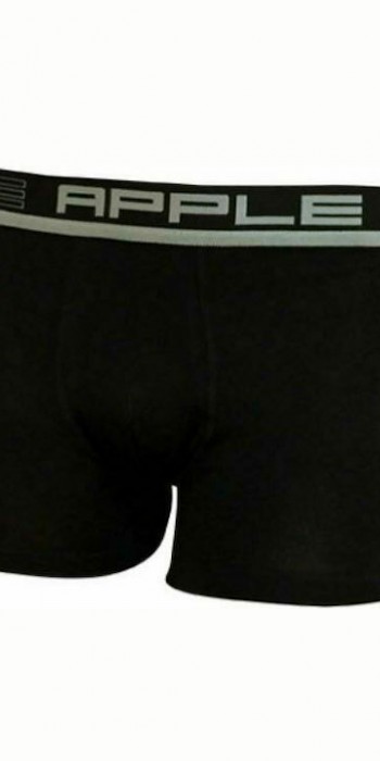 Apple boxer μαύρο με ασημί Apple boxer μαύρο με ασημί