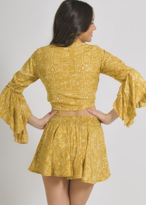 Ble Resort Collection Γυναικείο Σορτσάκι Παραλίας Κίτρινο
