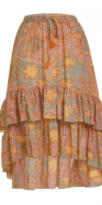 Ble Resort Collection Maxi Φούστα σε Πορτοκαλί χρώμα