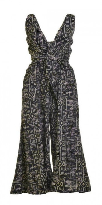 Ble Resort Collection Γυναικεία Αμάνικη Ολόσωμη Φόρμα Μαύρη