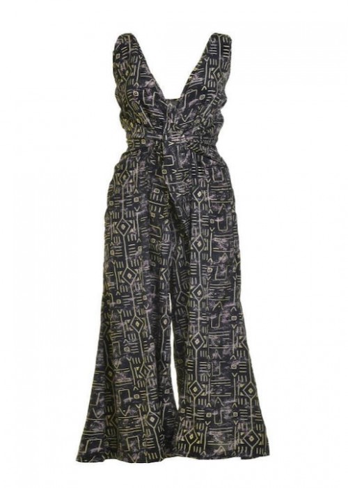 Ble Resort Collection Γυναικεία Αμάνικη Ολόσωμη Φόρμα Μαύρη