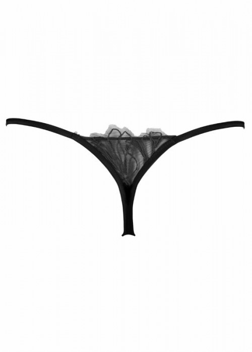 String δαντέλα μαύρο