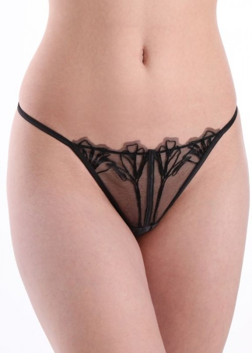 String δαντέλα μαύρο