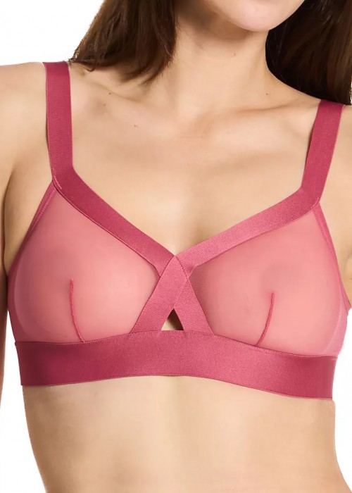 Διαφανές τρίγωνο σουτιέν DKNY ροζ DK4084 Διαφανές τρίγωνο σουτιέν DKNY ροζ DK4084
