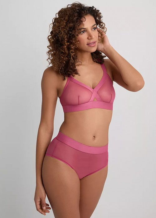 Διαφανές τρίγωνο σουτιέν DKNY ροζ DK4084 Διαφανές τρίγωνο σουτιέν DKNY ροζ DK4084