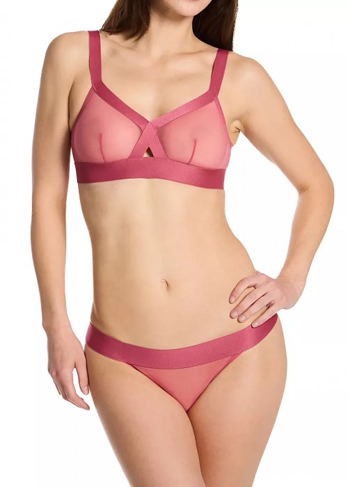 Διαφανές τρίγωνο σουτιέν DKNY ροζ DK4084 Διαφανές τρίγωνο σουτιέν DKNY ροζ DK4084