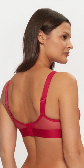 Διαφανές τρίγωνο σουτιέν DKNY κόκκινο DK4084