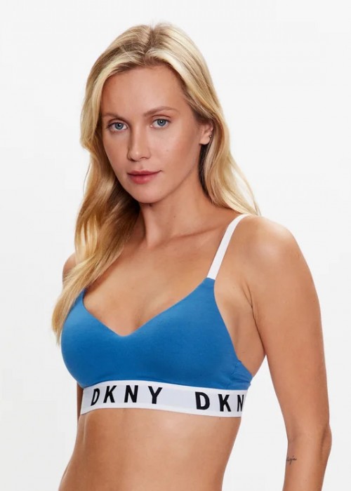 cozy boyfriend αθλητικό σουτιέν dkny με ενίσχυση μπλε