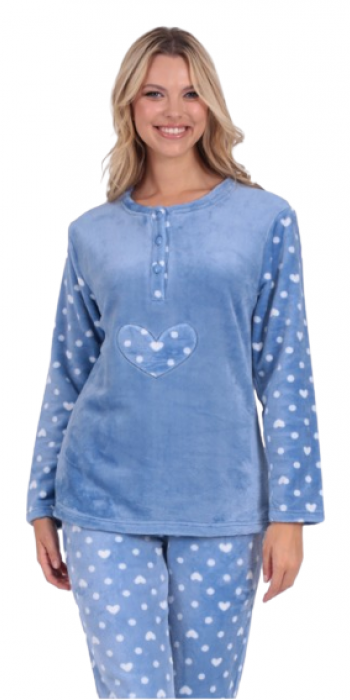 Fluffy pyjamas blue