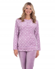 Fluffy pyjamas με καρδούλες λιλά